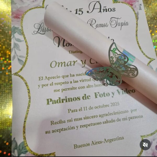 Mis 15 Años Invitación Personalizada
